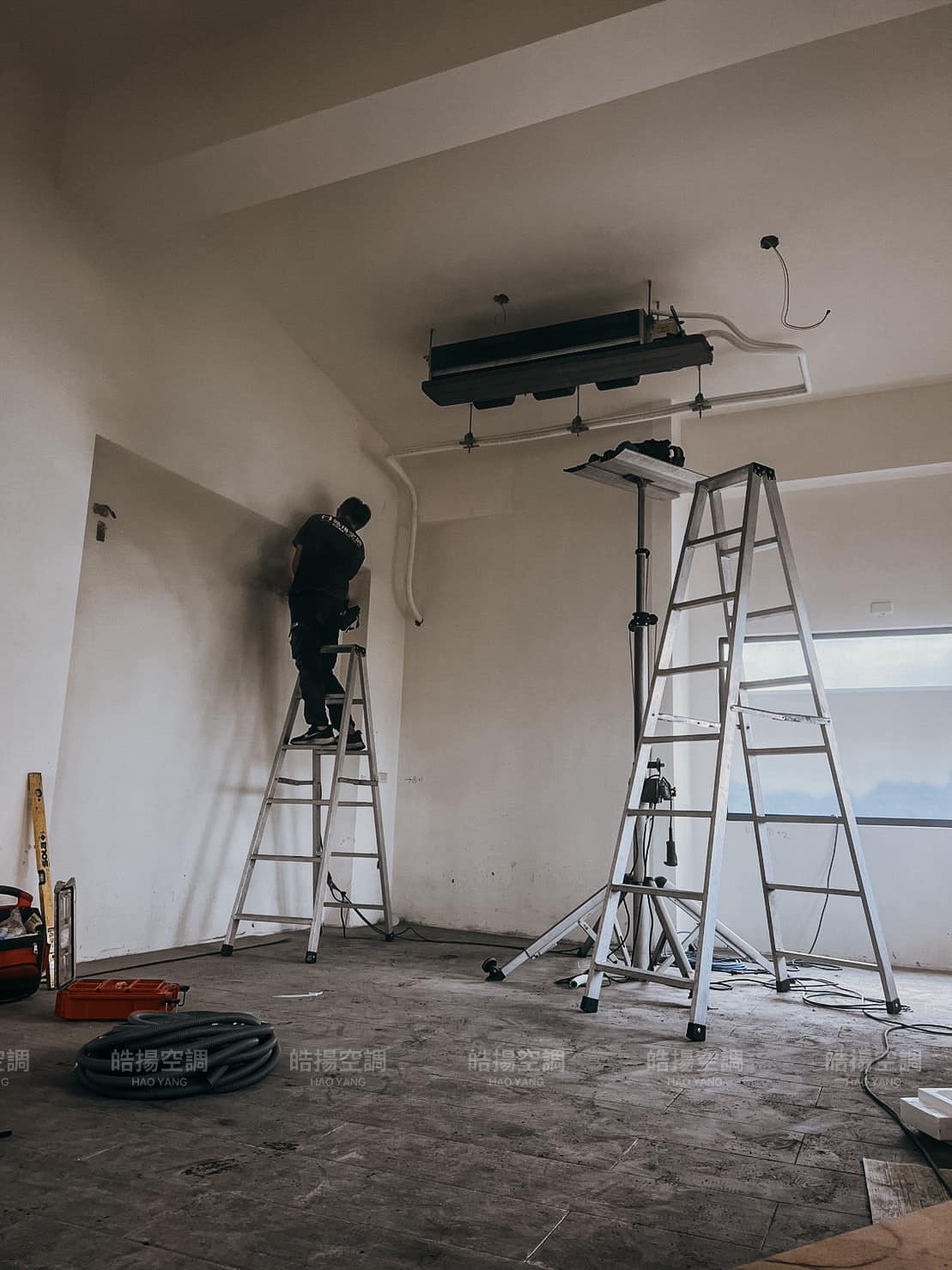 [皓揚空調案例]安裝吊隱式空調-未完待續的第2張圖片