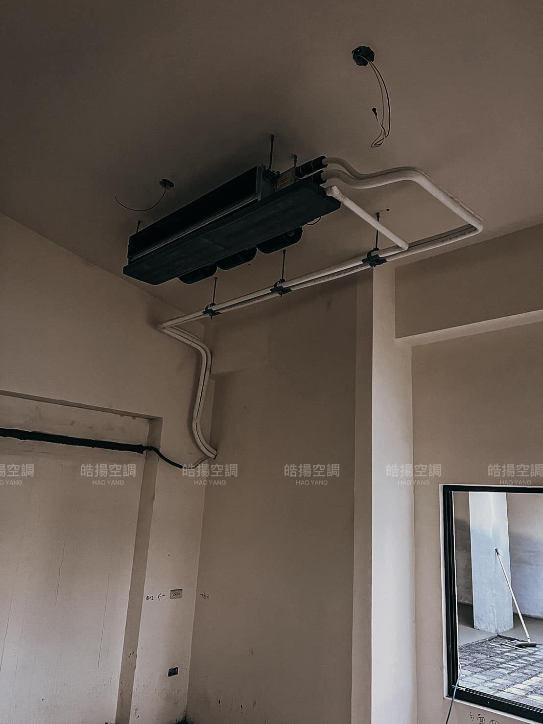 [皓揚空調案例]安裝吊隱式空調-未完待續的第6張圖片