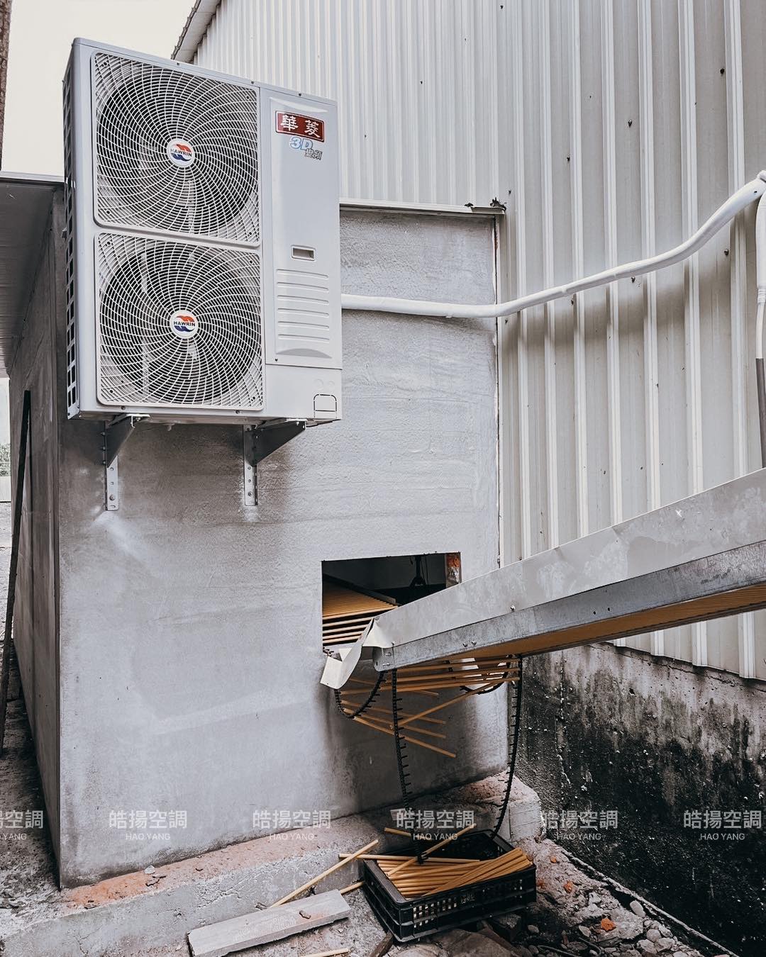 [皓揚空調案例]安裝新機長治蛋場2的第2張圖片